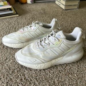 adidas originals ZX 2K BOOST 2.0 Lifestyle Shoes Women's Low-top White/purple